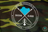 Shisha Cloud | Hoody | Gr. XL | Camouflage Grün